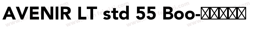AVENIR LT std 55 Boo字体转换
